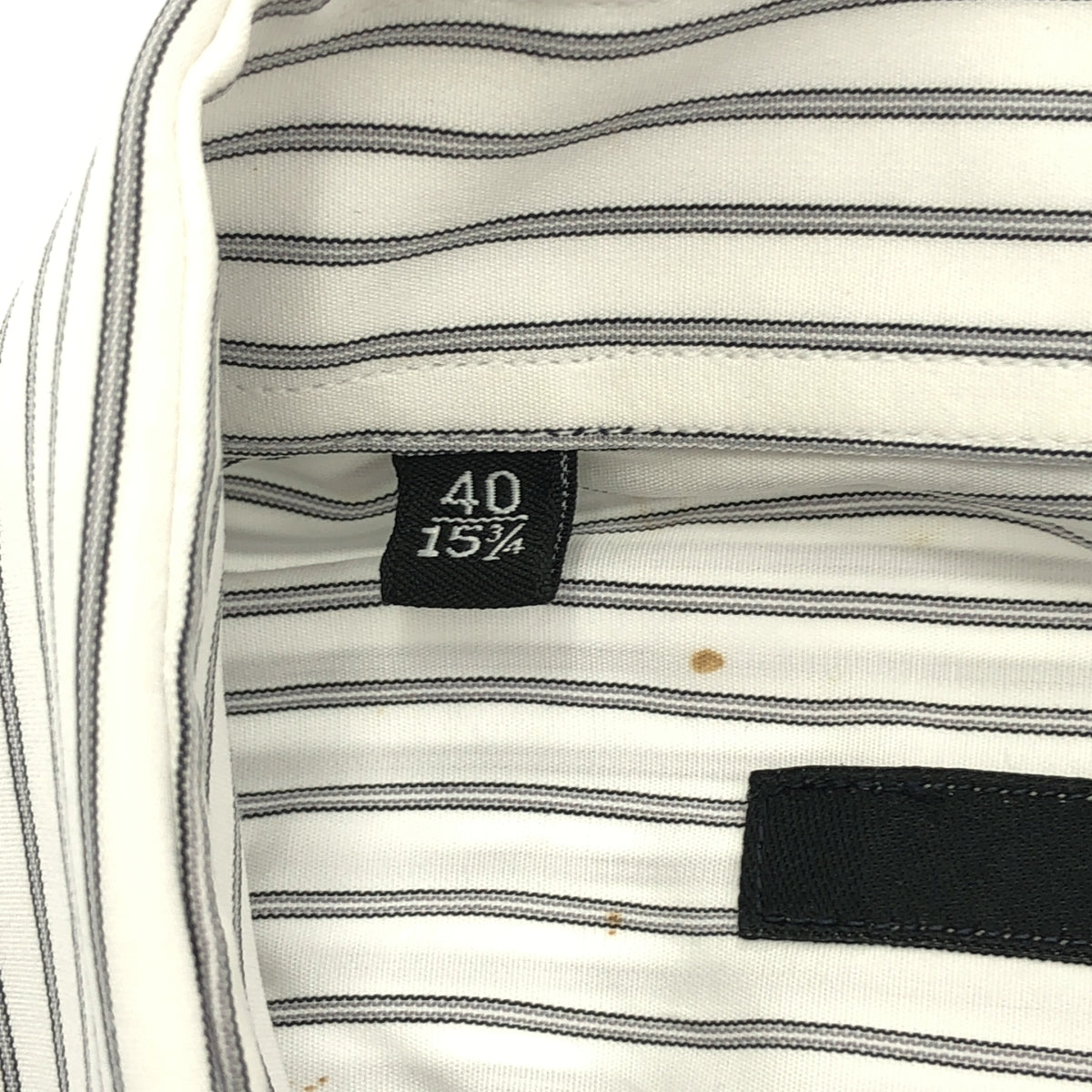 GUCCI / グッチ | ストライプ コットン 長袖 シャツ | 40 | ホワイト / グレー | メンズ