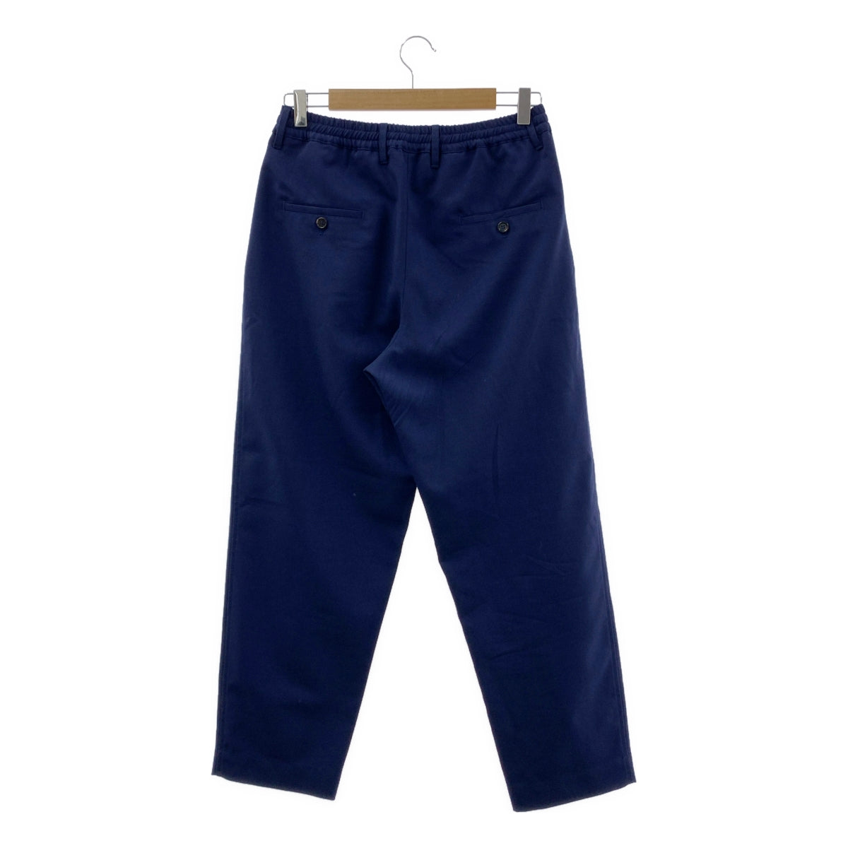 MARNI / マルニ | 2022SS | トロピカルウール タック イージーパンツ | 40 | ネイビー | レディース