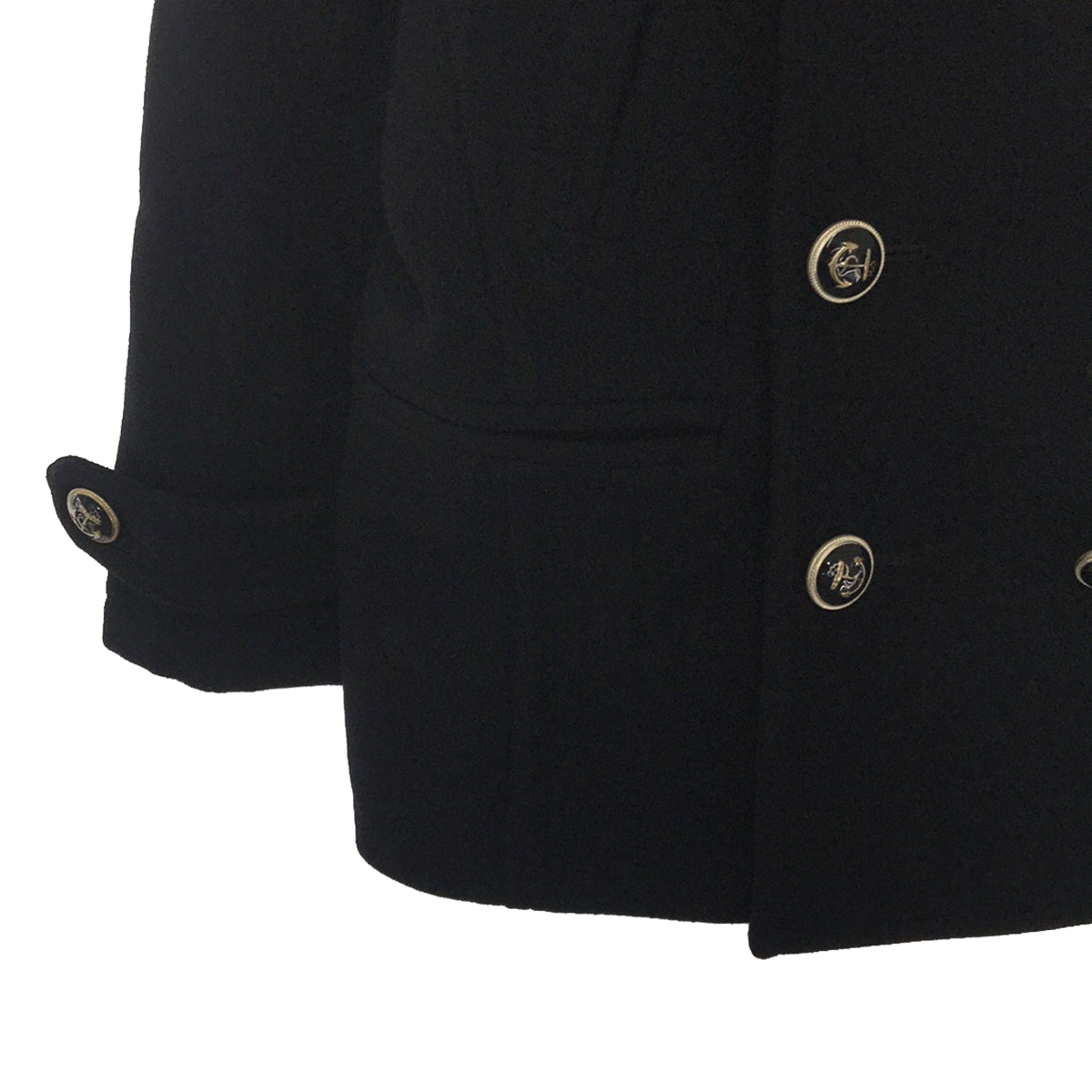 beautiful people | Wool Melton Peacoat | 130 | Navy | Women's