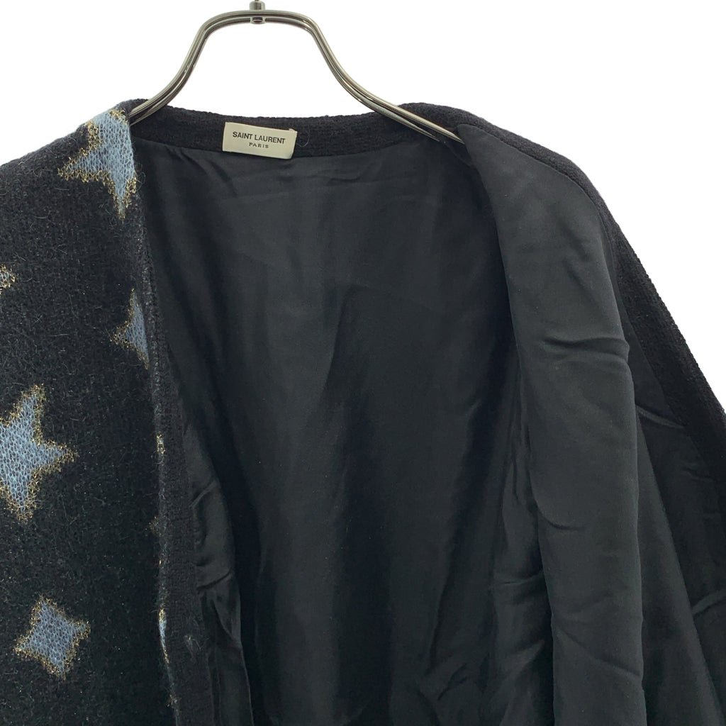 SAINT LAURENT PARIS / サンローランパリ | モヘア ラメ スター カーディガン | XS | レディース