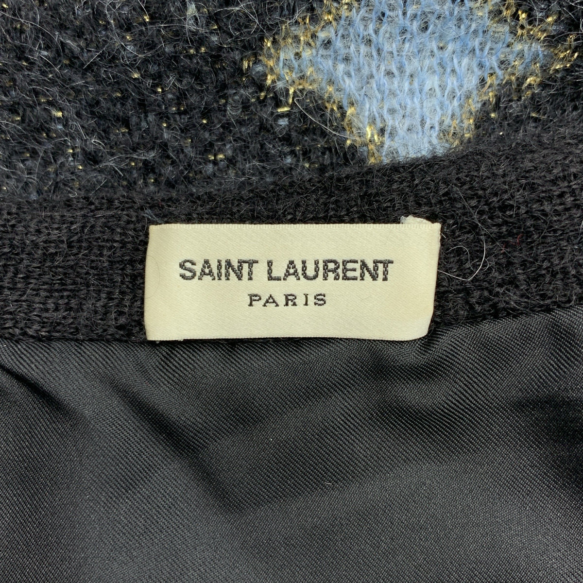 SAINT LAURENT PARIS / サンローランパリ | モヘア ラメ スター カーディガン | XS | レディース