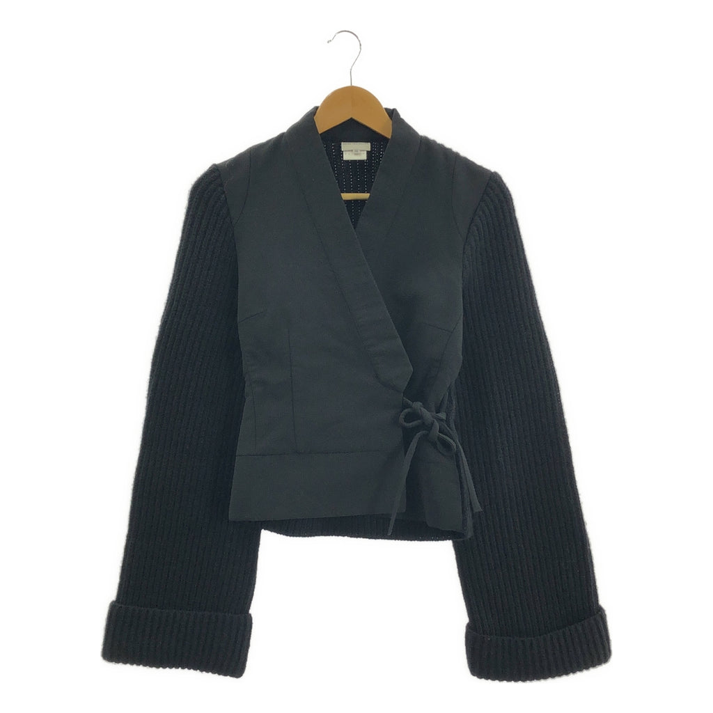 DRIES VAN NOTEN / ドリスヴァンノッテン | ウール ニット 切替 ジャケット | 38 | レディース