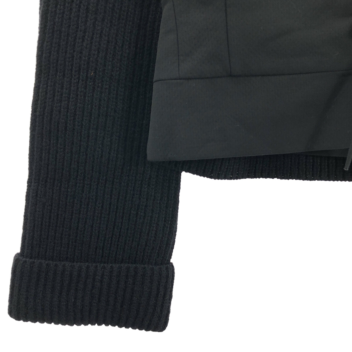 DRIES VAN NOTEN / ドリスヴァンノッテン | ウール ニット 切替 ジャケット | 38 | レディース