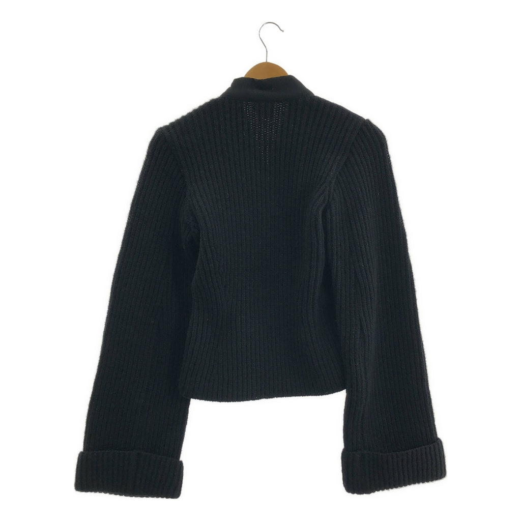 DRIES VAN NOTEN / ドリスヴァンノッテン | ウール ニット 切替 ジャケット | 38 | レディース