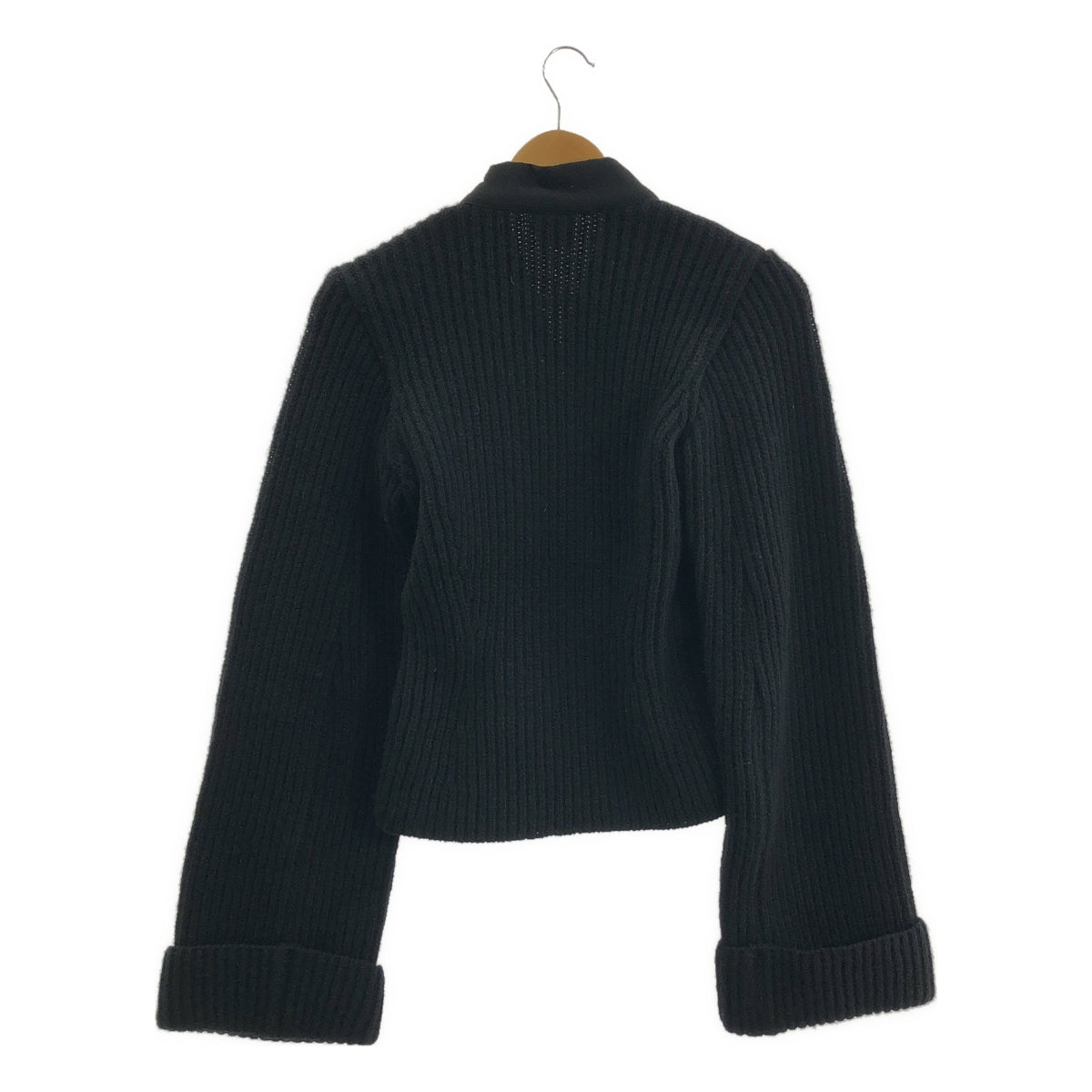 DRIES VAN NOTEN / ドリスヴァンノッテン | ウール ニット 切替 ジャケット | 38 | レディース