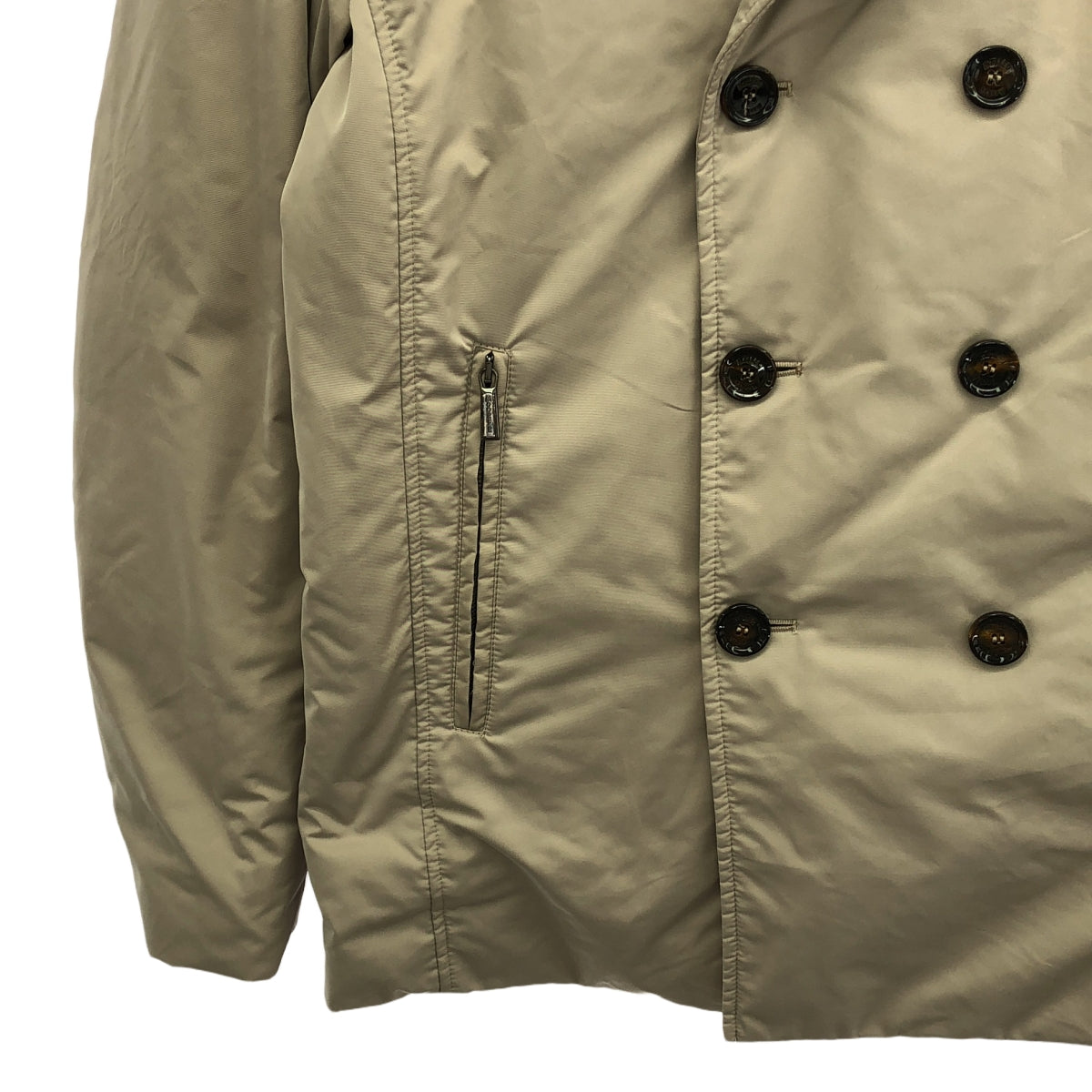 【美品】  MooRER / ムーレー | 着脱可カラー レイヤード ダウンジャケット | 50 | ベージュ/グレー | メンズ