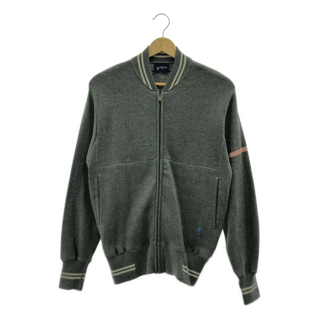 45r / 포티파이브아르 | 부드러운 908 블루존 / 코튼 니트 지퍼 업 재킷 |