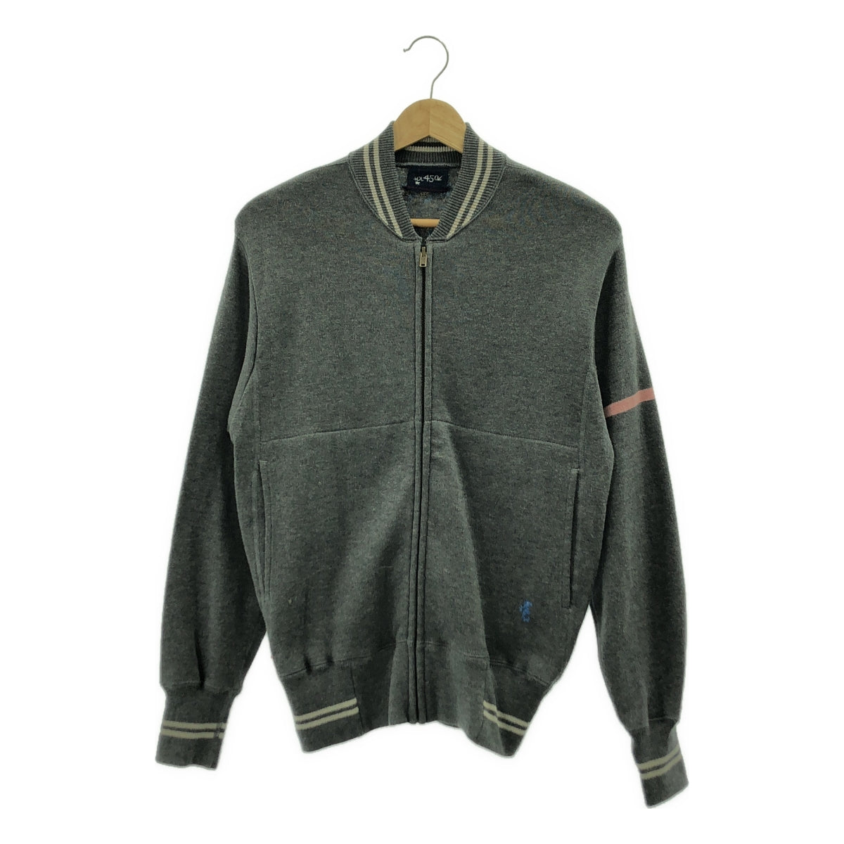45r / 포티파이브아르 | 부드러운 908 블루존 / 코튼 니트 지퍼 업 재킷 |