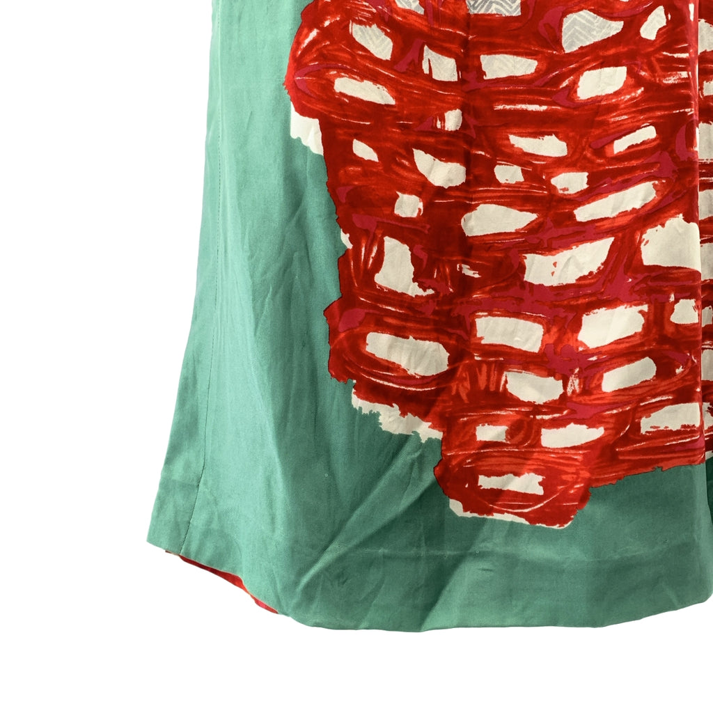 BALENCIAGA / 발렌시아가 | PARIS / 실크 총 무늬 프린트 V 넥 원피스 | S | 여성