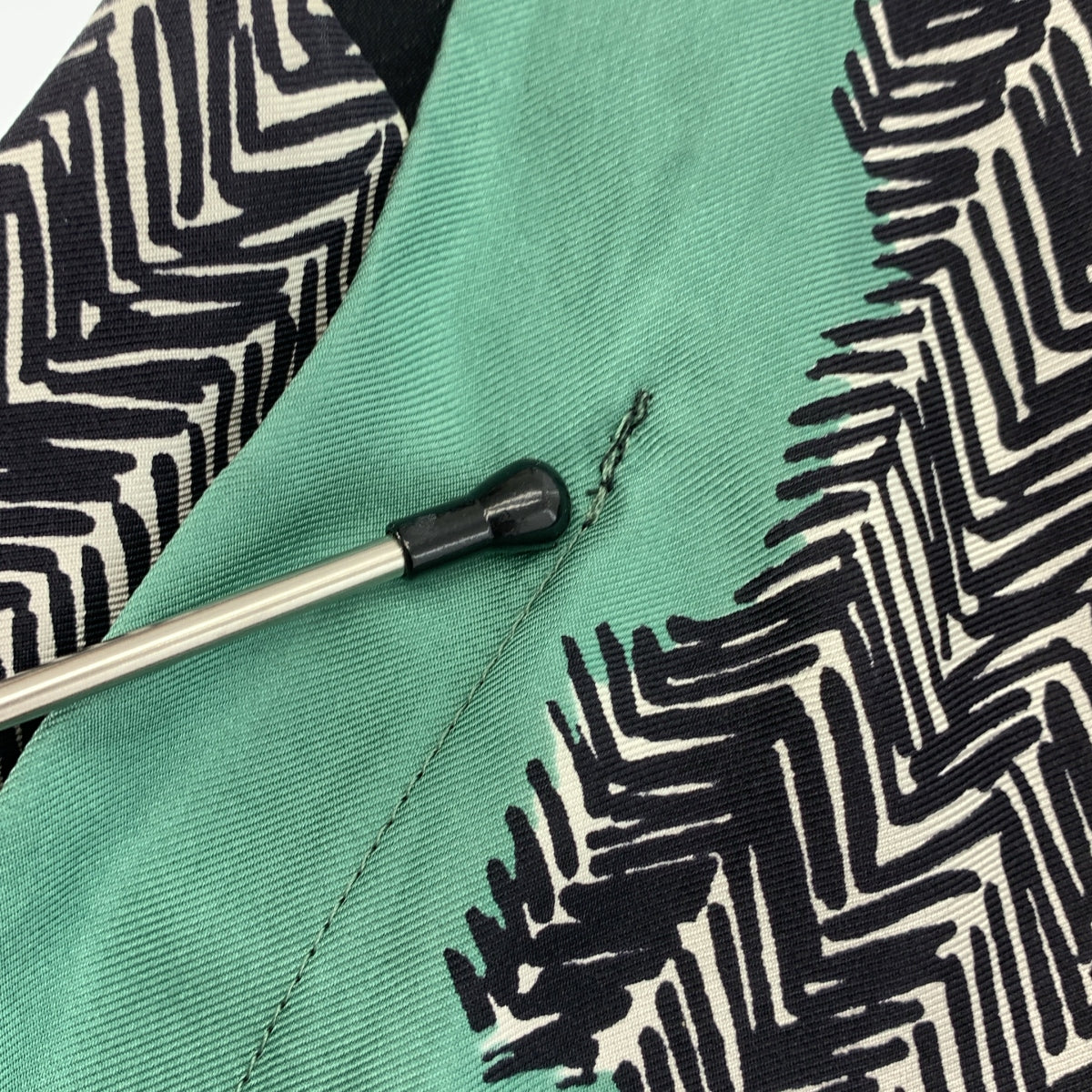 BALENCIAGA / 발렌시아가 | PARIS / 실크 총 무늬 프린트 V 넥 원피스 | S | 여성