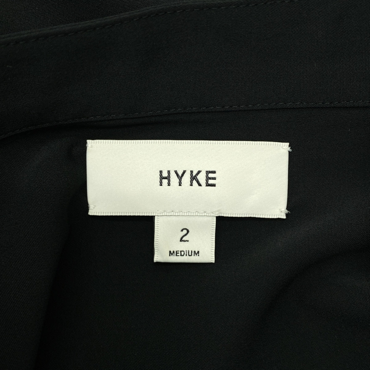 HYKE / 하이크 | 2025SS | MAXI SHIRT DRESS 셔츠 원피스 | 2 | 블랙 | 여성