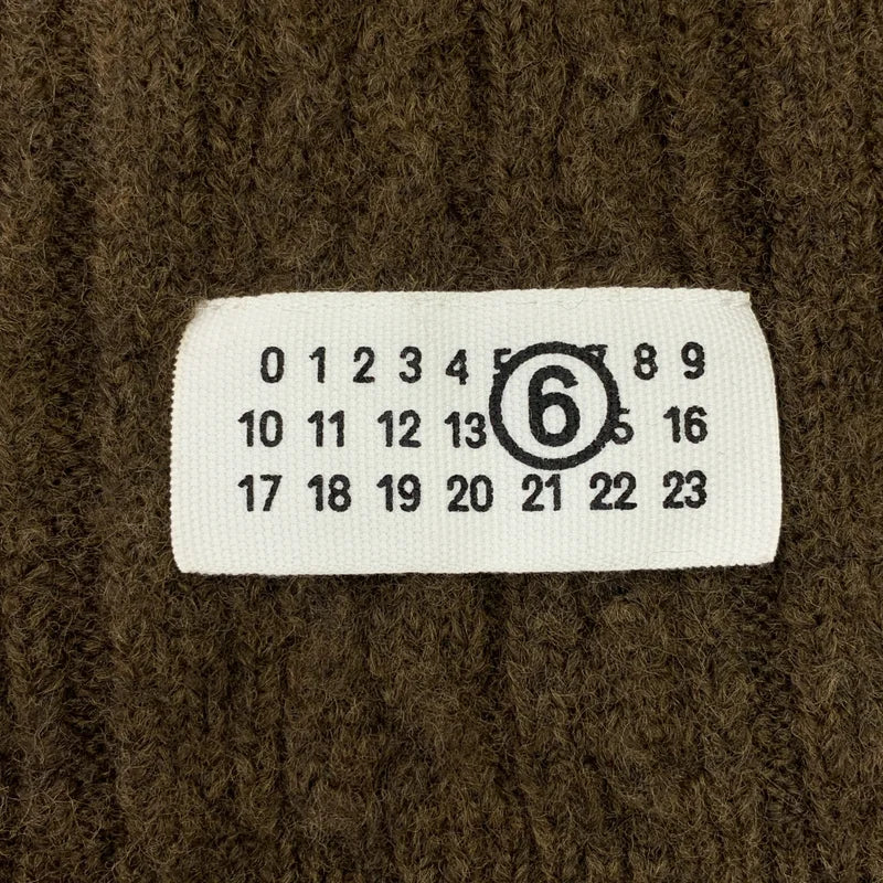 MM6 Maison Margiela / エムエムシックスメゾンマルジェラ | 2025AW | ウールブレンド リブ マフラー |