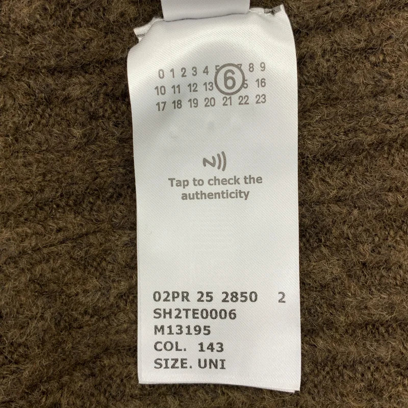 MM6 Maison Margiela / エムエムシックスメゾンマルジェラ | 2025AW | ウールブレンド リブ マフラー |