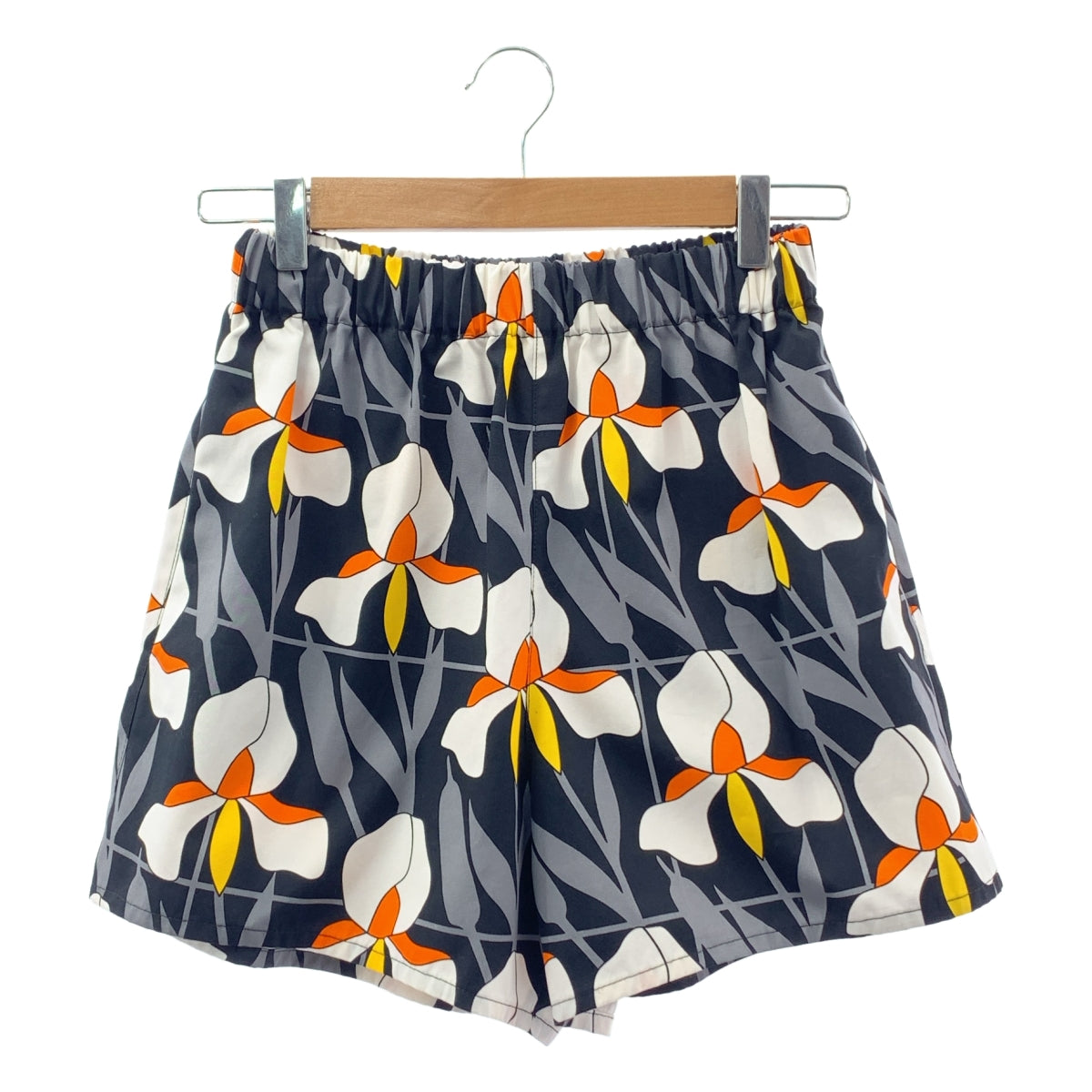 PRADA | 2020 春夏 | 棉質全印花抽繩鬆緊腰休閒短褲 | 38 碼 |