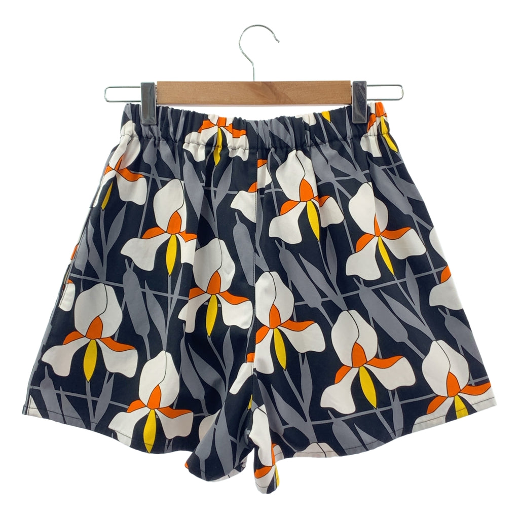 PRADA | 2020 春夏 | 棉質全印花抽繩鬆緊腰休閒短褲 | 38 碼 |