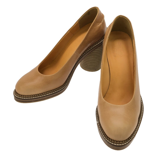 THE Dallas | FUMIE TANAKA Tanned Leather Heel Pumps | 37 | Beige | Women's