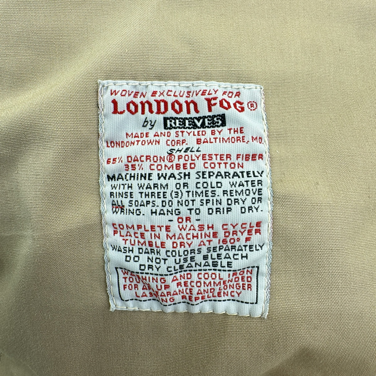 London Fog / ロンドンフォグ | スイングトップ ジャケット | 42 | ベージュ | メンズ