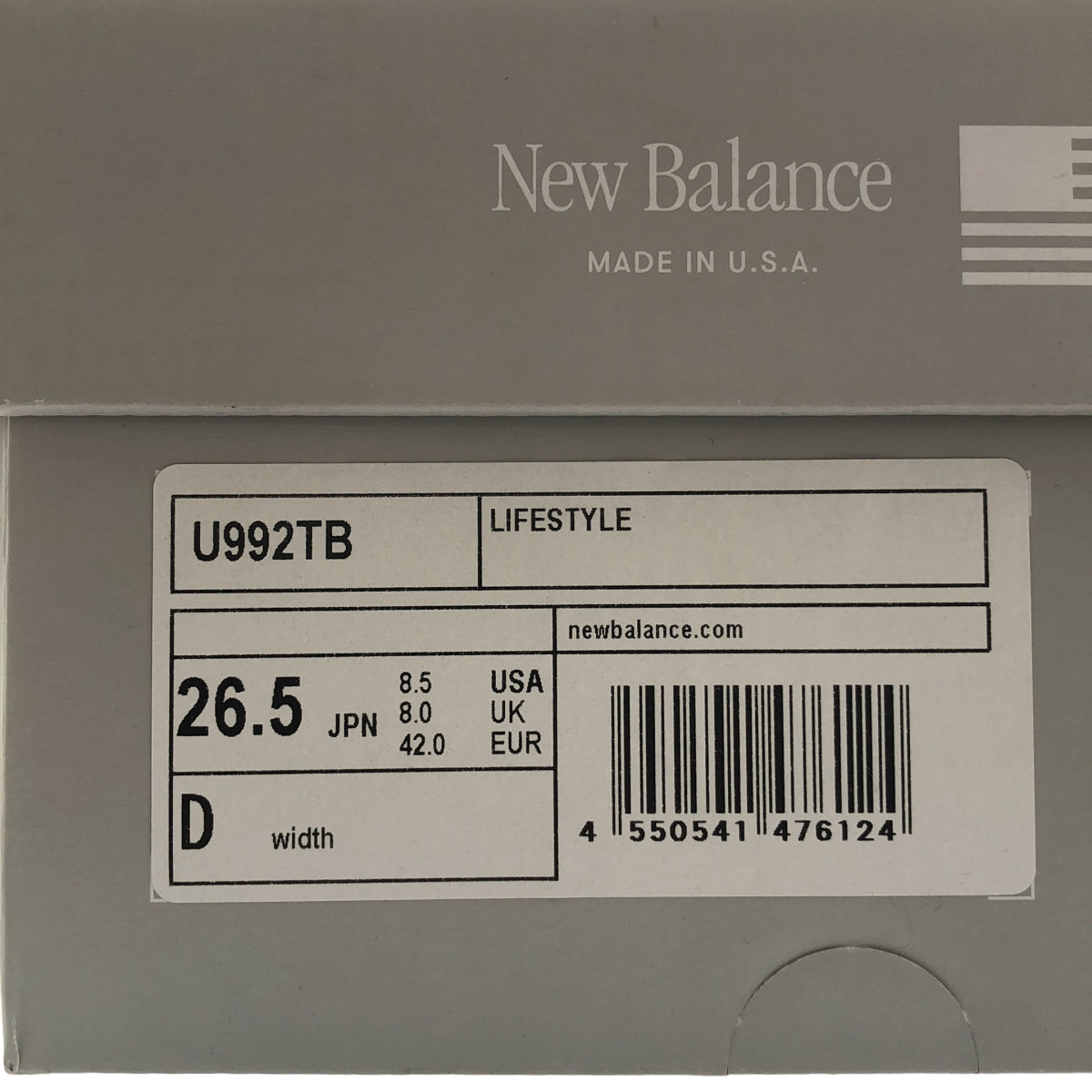 New Balance / 뉴 밸런스 | 992 TRIPLE BLACK 로우 컷 스니커즈 | 26.5 | 블랙 | 남성