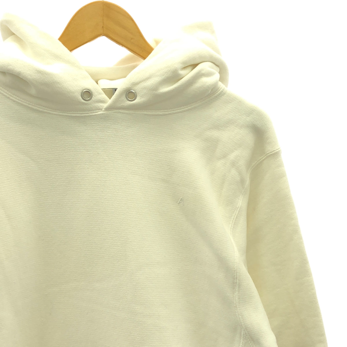 ATON / エイトン | 2020SS | GARMENT DYE URAKE HOODIE ガーメントダイ 裏毛 スウェットパーカー | 4 | ホワイト | メンズ