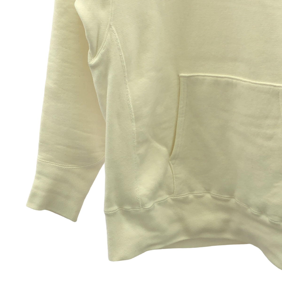 ATON / エイトン | 2020SS | GARMENT DYE URAKE HOODIE ガーメントダイ 裏毛 スウェットパーカー | 4 | ホワイト | メンズ