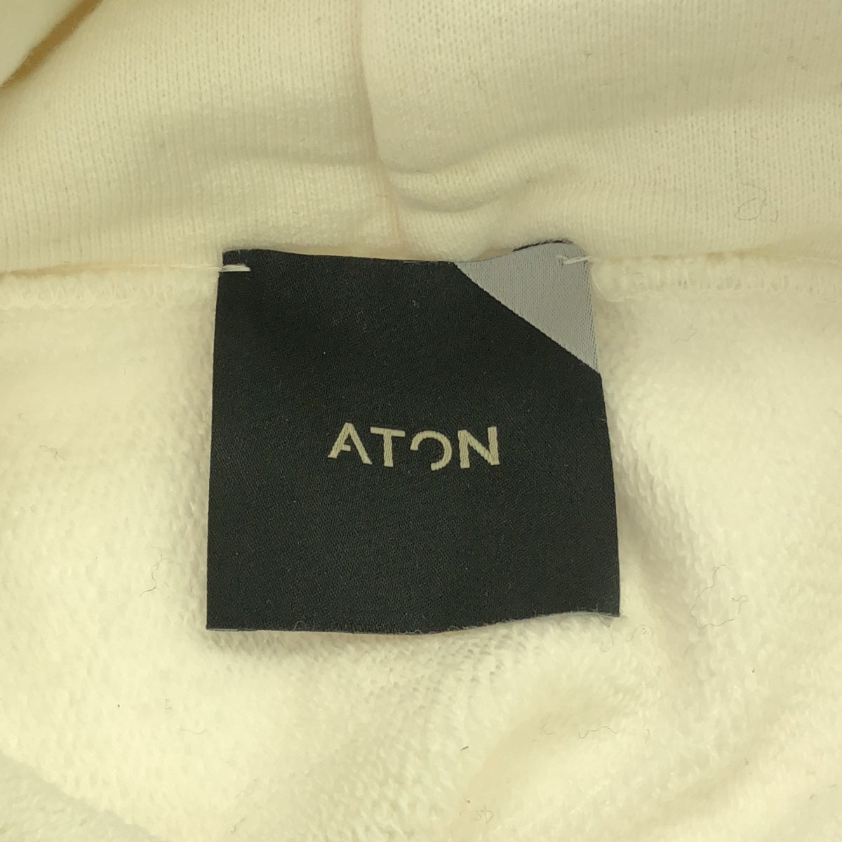 ATON / エイトン | 2020SS | GARMENT DYE URAKE HOODIE ガーメントダイ 裏毛 スウェットパーカー | 4 | ホワイト | メンズ