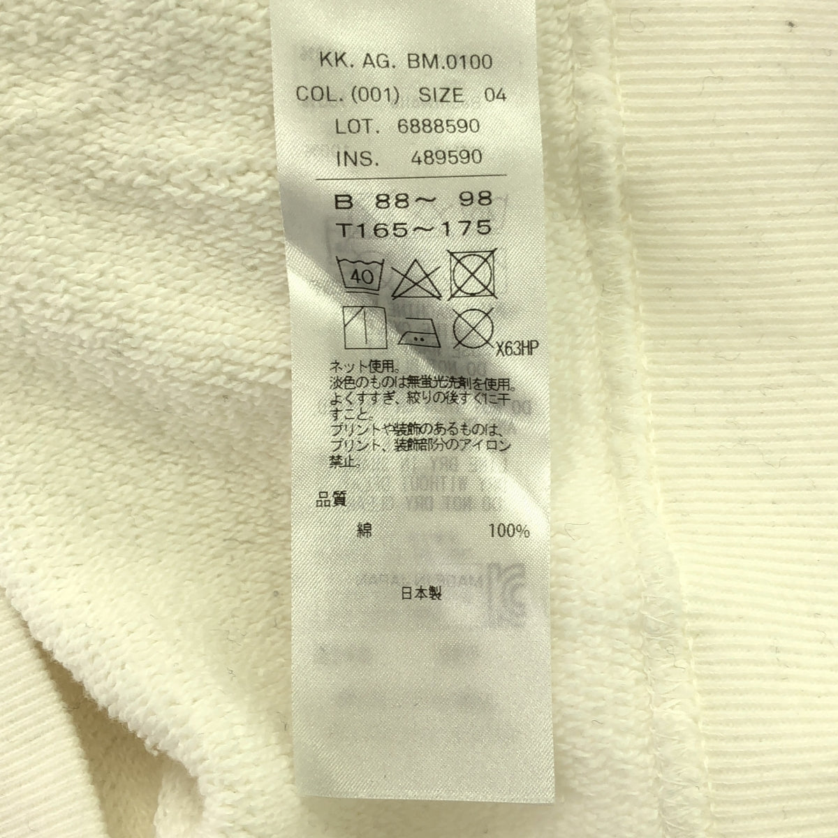 ATON / エイトン | 2020SS | GARMENT DYE URAKE HOODIE ガーメントダイ 裏毛 スウェットパーカー | 4 | ホワイト | メンズ