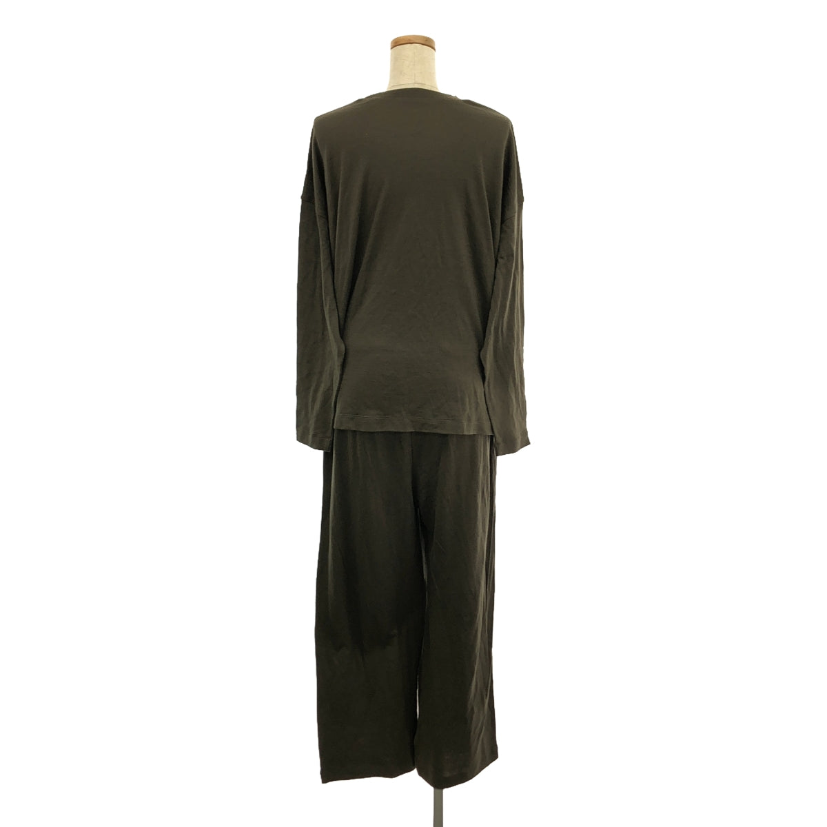 【美品】  L'Appartement / アパルトモン | 2021AW | 【 HAVEL studio / ハーヴェル スタジオ 】WOOL JERSEY JUMPSUITS / ウールジャージジャンプスーツ | 36 | カーキ | レディース