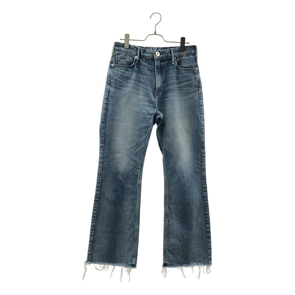 upper hights / アッパーハイツ | ロゴボタン カットオフ デニムパンツ | 26 | レディース