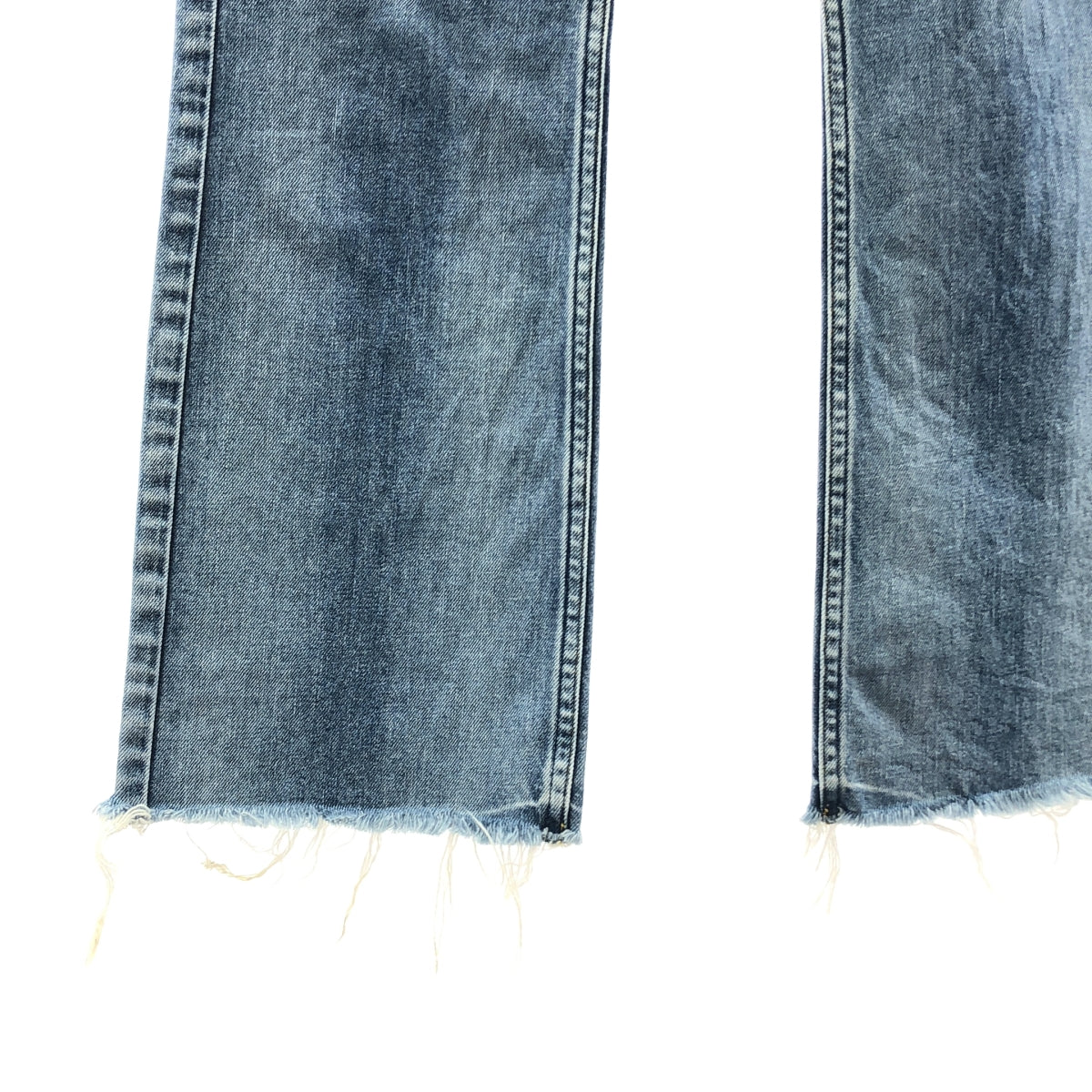 upper hights / アッパーハイツ | ロゴボタン カットオフ デニムパンツ | 26 | レディース