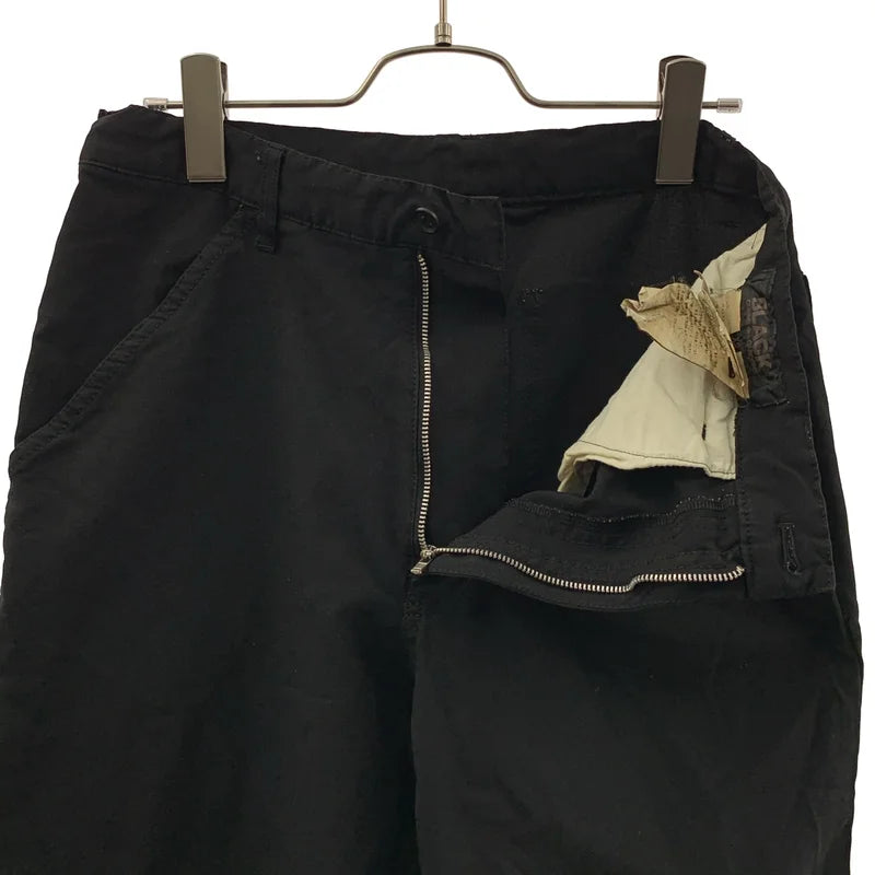 BLACK COMME des GARCONS / ブラックコムデギャルソン | 2013AW | ポリエステル縮絨 クロップドパンツ | XS | レディース