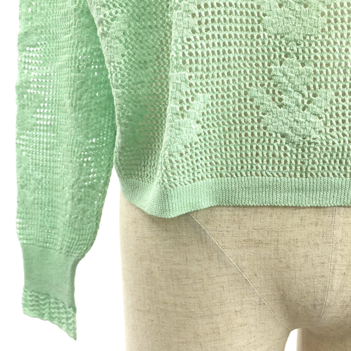 [狀況極佳] mina perhonen | 2024SS | tulip / 鬱金香亞麻棉針織套頭衫 | 40碼 | 全新 | 女款