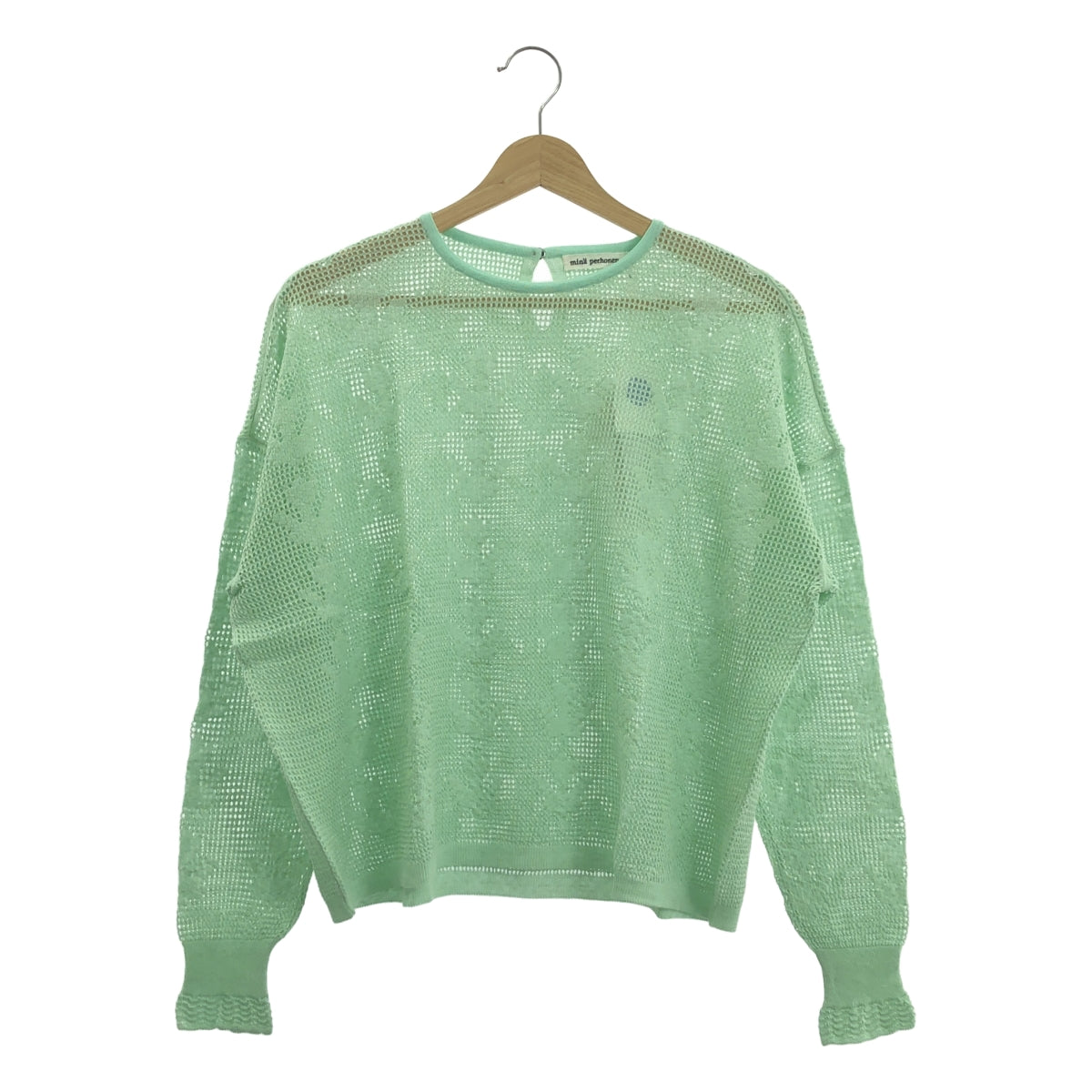 [狀況極佳] mina perhonen | 2024SS | tulip / 鬱金香亞麻棉針織套頭衫 | 40碼 | 全新 | 女款