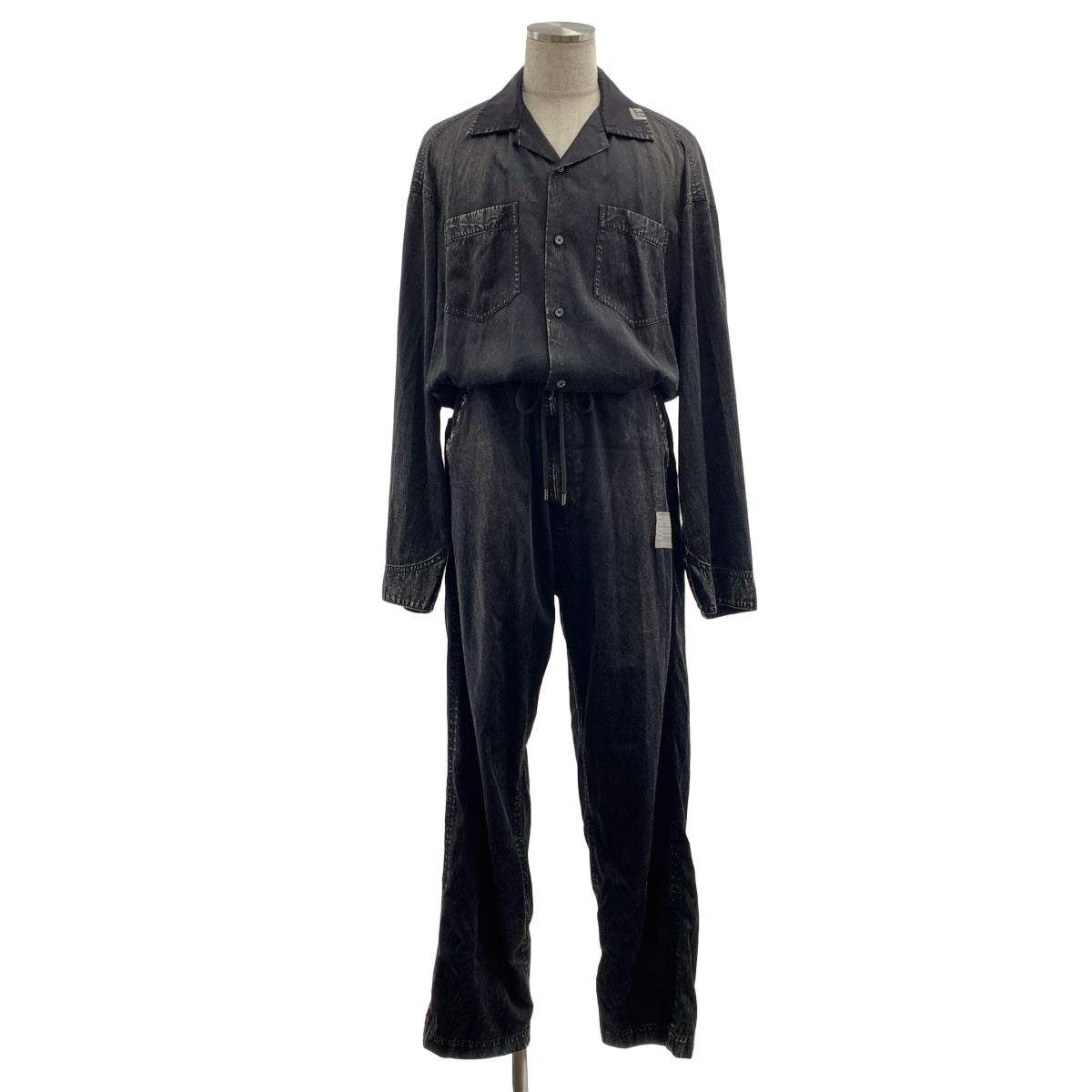 Maison MIHARA YASUHIRO / メゾンミハラヤスヒロ | 2025SS | AGED JUMPSUIT レーヨン コットン ジャンプスーツ | 46 | メンズ