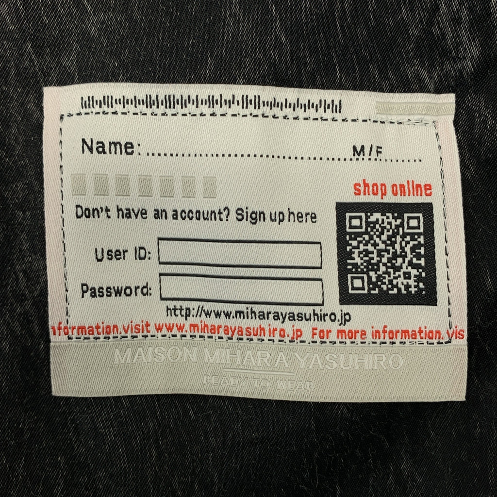 Maison MIHARA YASUHIRO / メゾンミハラヤスヒロ | 2025SS | AGED JUMPSUIT レーヨン コットン ジャンプスーツ | 46 | メンズ