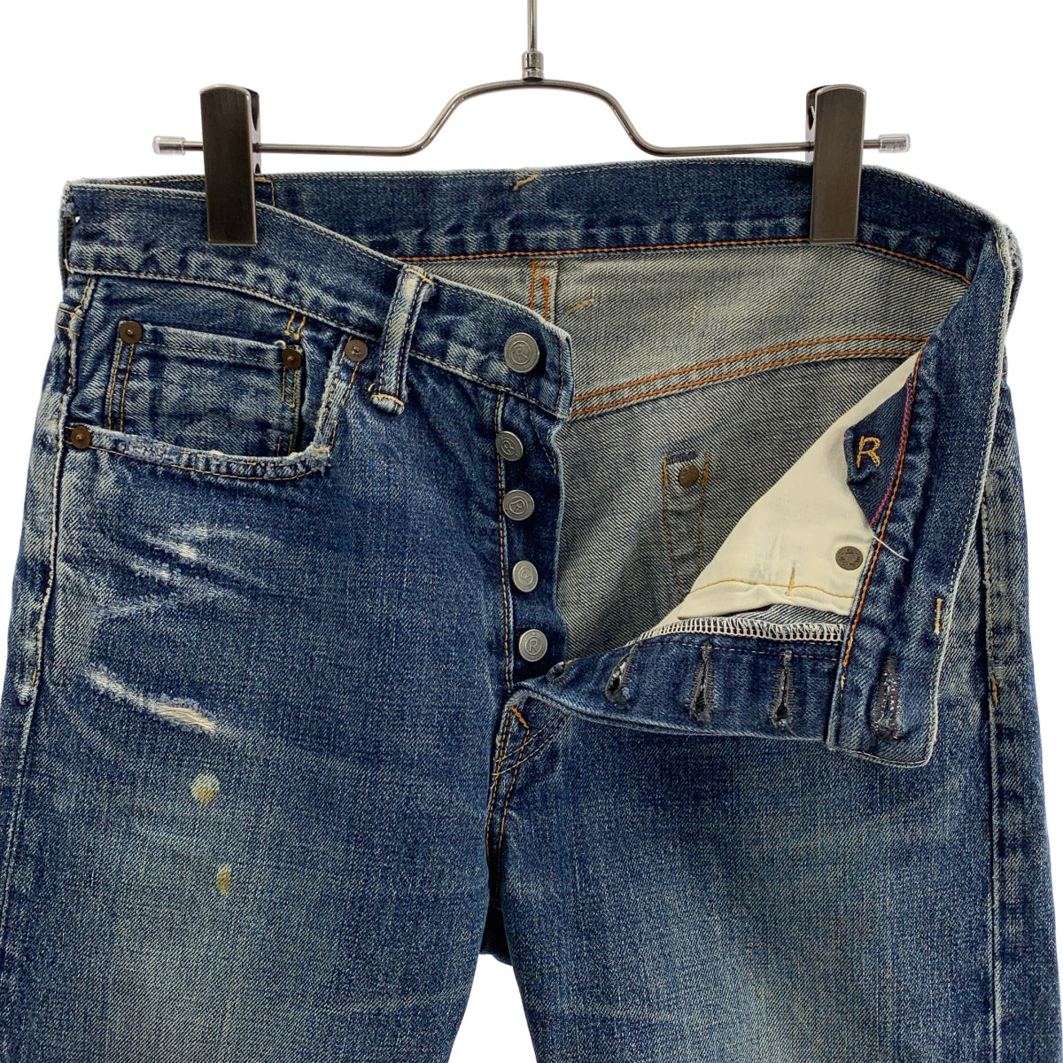 45r / フォーティファイブアール | カットオフ ダメージ加工 デニム パンツ | 3 | レディース