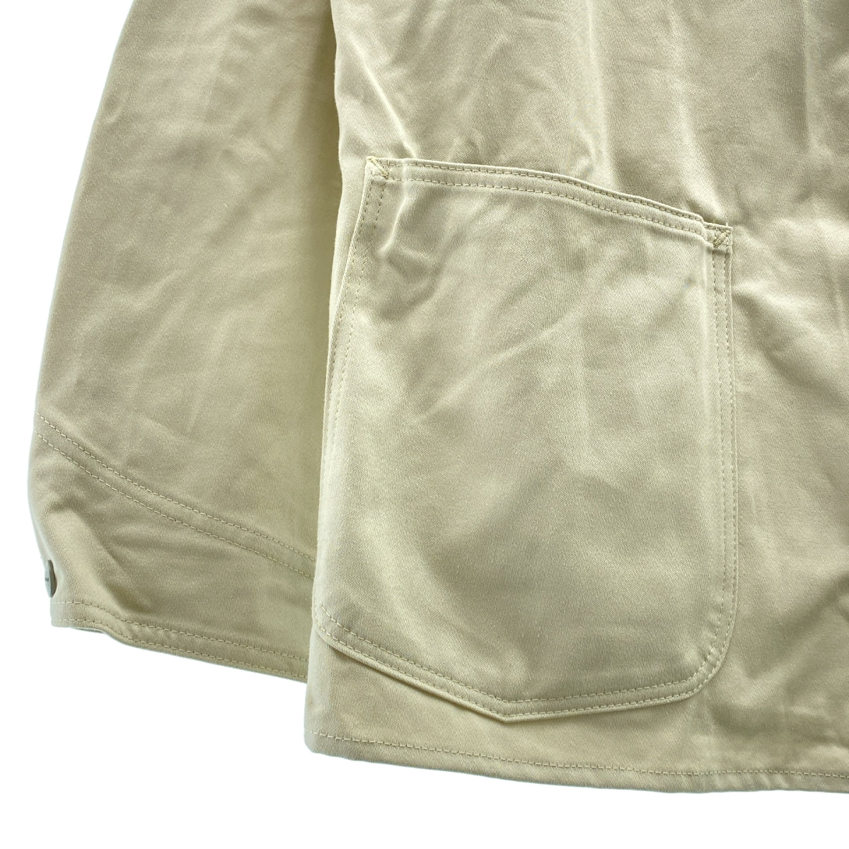 [新品] SASSAFRAS | Pruner 軍裝緞面外套 | S 碼 | 象牙白 | 男款