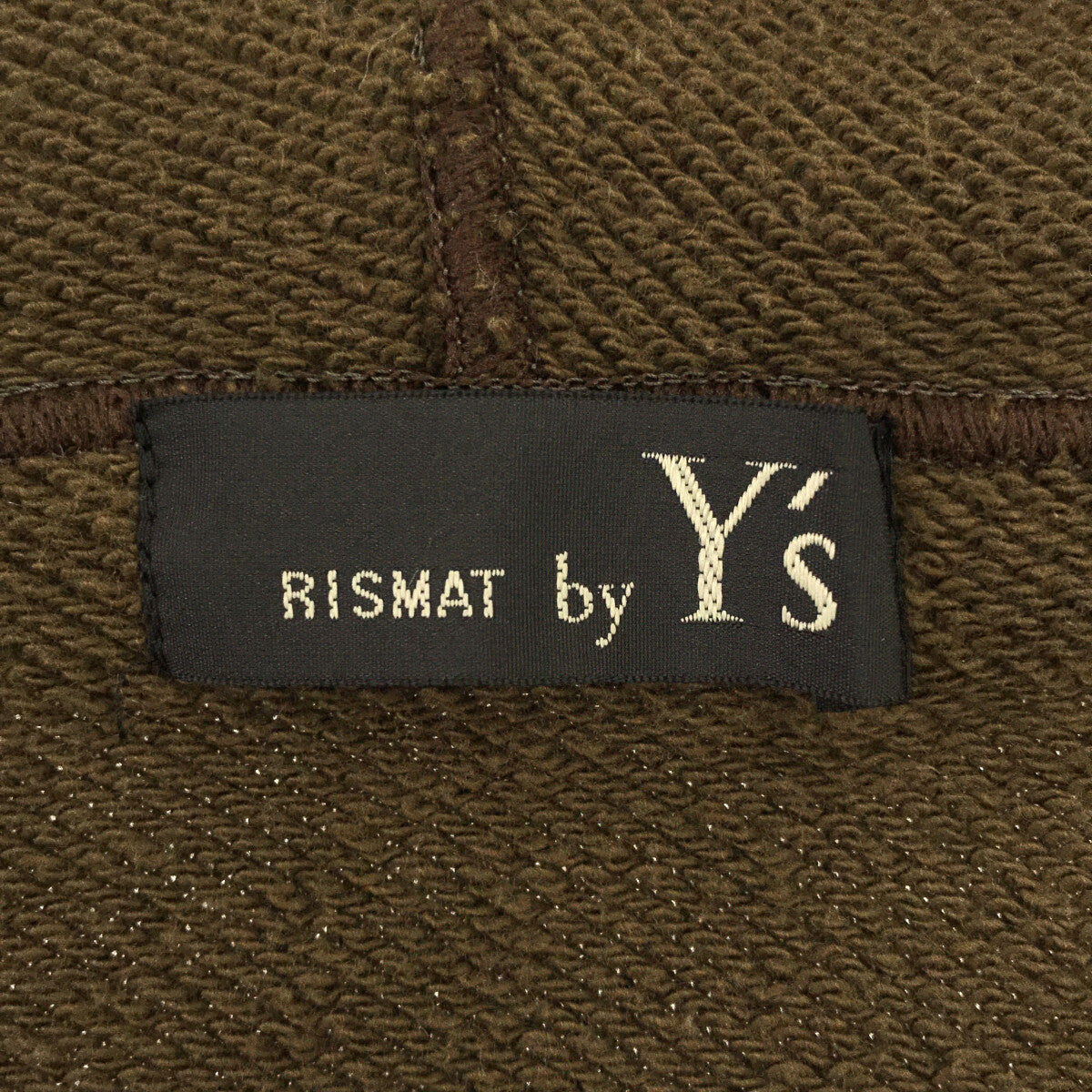 RISMAT by Y's | 2020AW | ALAN knit sleeve sweat coat | 2 | Khaki/Brown | Women's