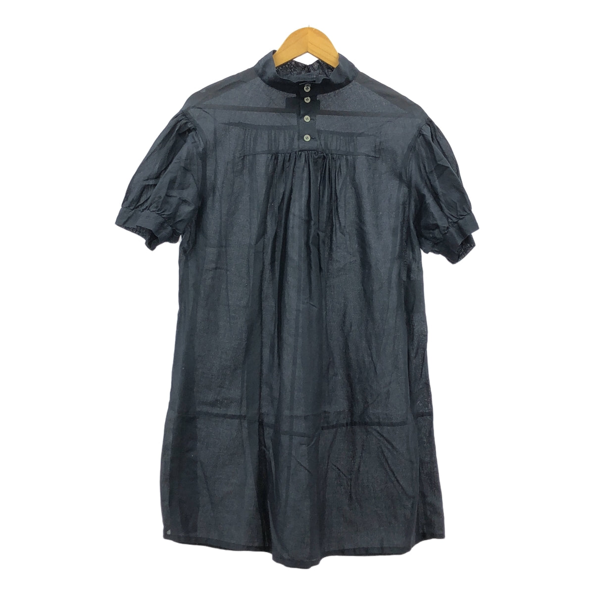 tricot COMME des GARCONS | 2009SS | 棉質褶皺襯衫裙 | S | 海軍藍 | 女款