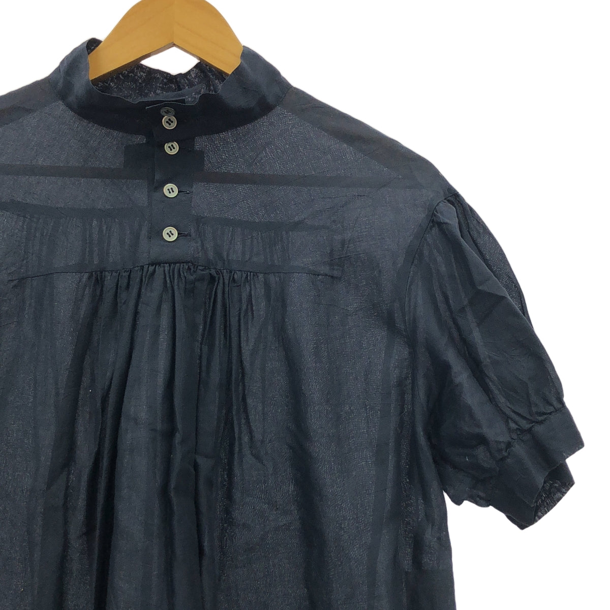 tricot COMME des GARCONS | 2009SS | 棉質褶皺襯衫裙 | S | 海軍藍 | 女款