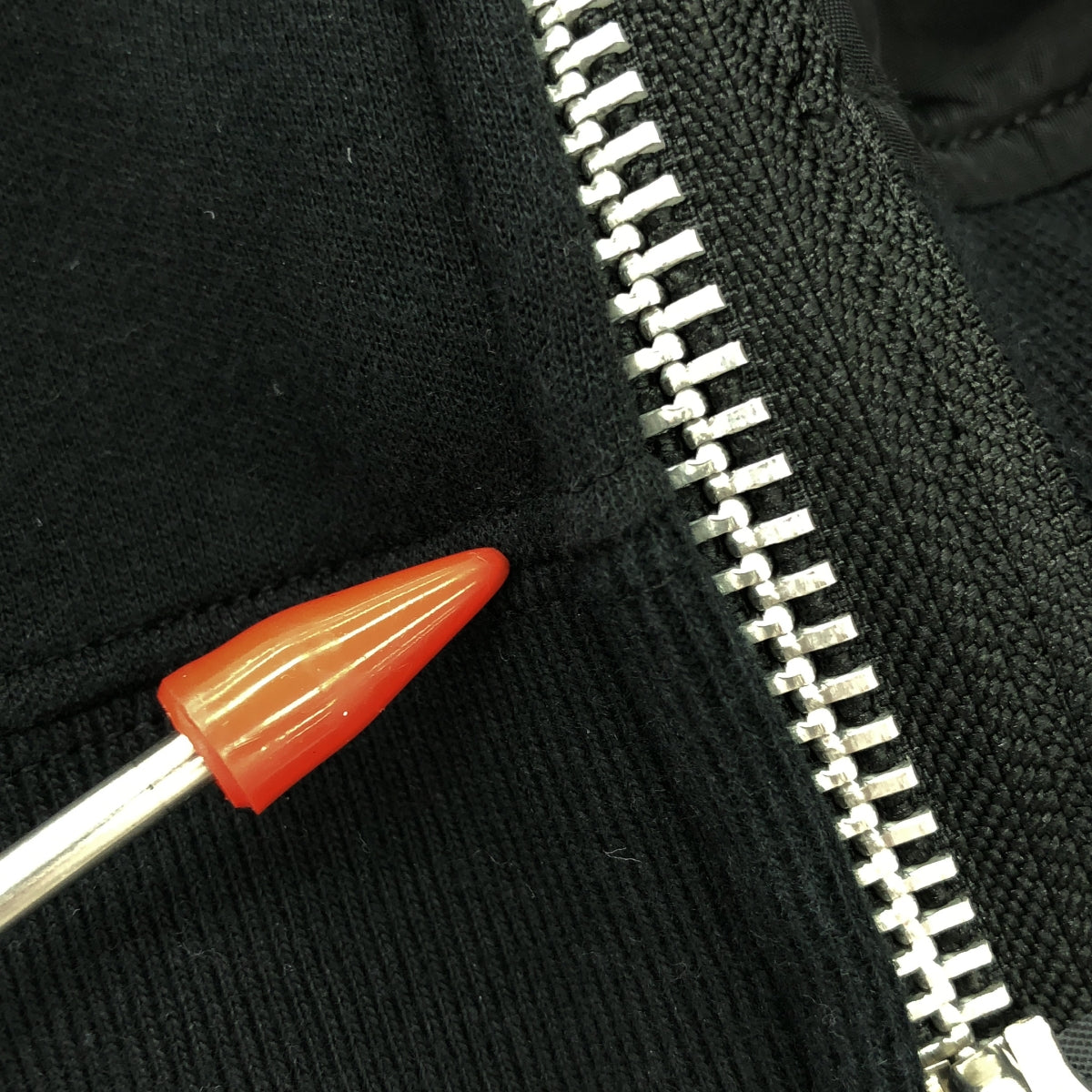 sacai / サカイ | MA-1 ドッキング スウェット ブルゾンジャケット | 2 | ブラック/ネイビー | レディース