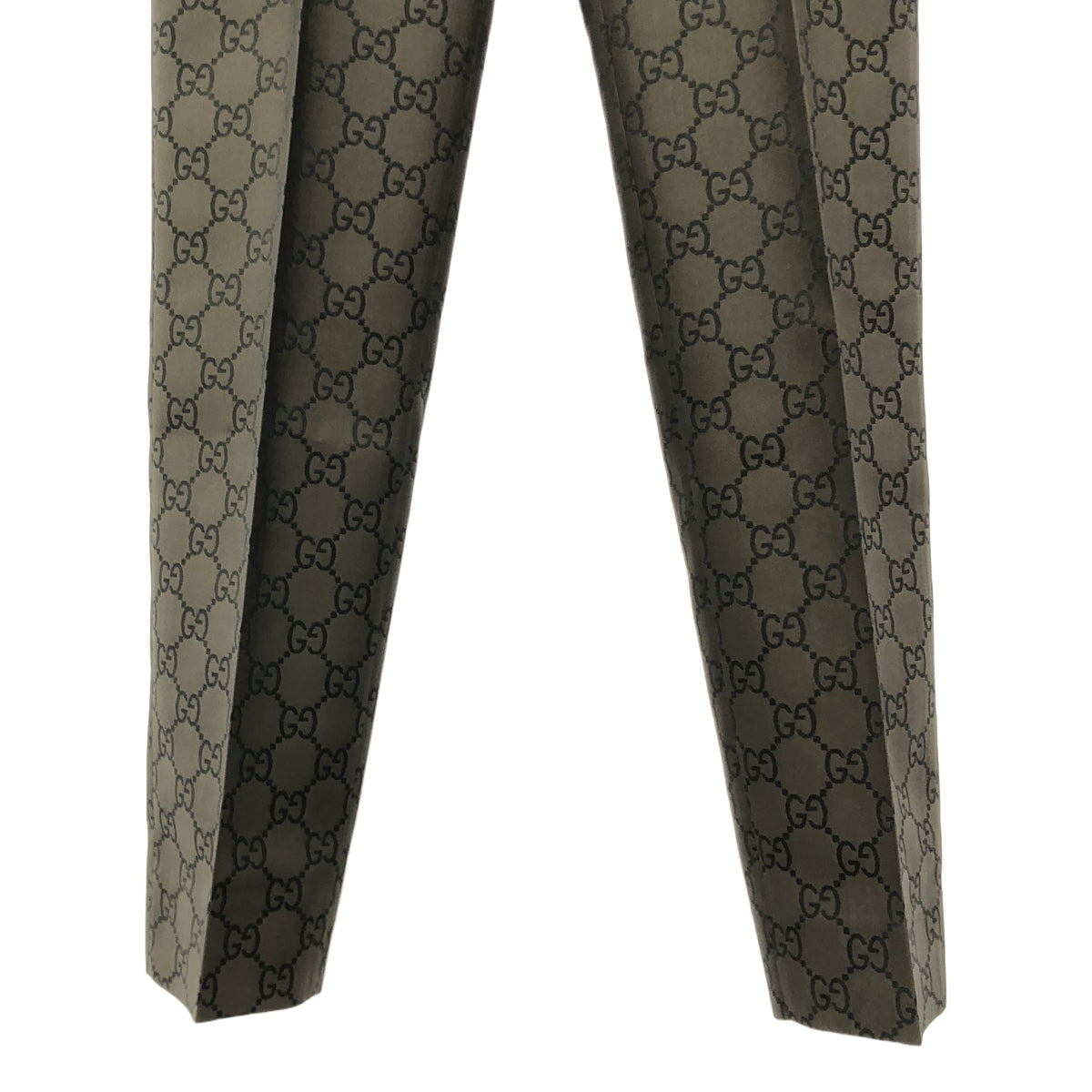 【美品】  GUCCI / グッチ | トムフォード期 GG柄 スラックス | 38 | ブラウン | レディース