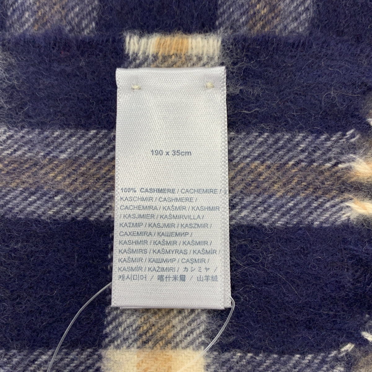 JOHNSTONS OF ELGIN / ジョンストンズオブエルガン | cashmere 100％ / カシミヤ チェック フリンジ ストール マフラー |