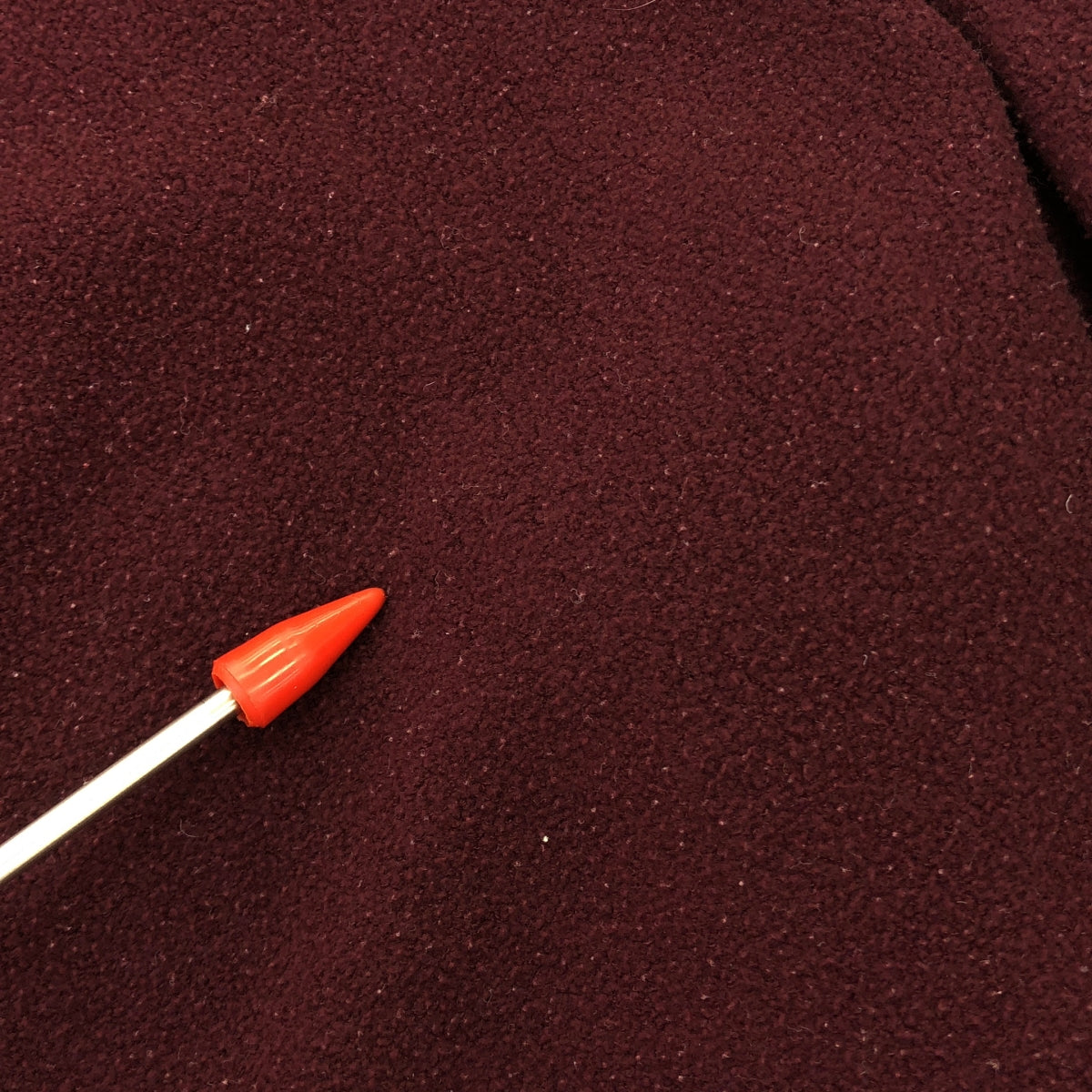 LANDS' END / ランズエンド | 90s ヴィンテージ モックネック フリース カットソー | M | バーガンディー | メンズ