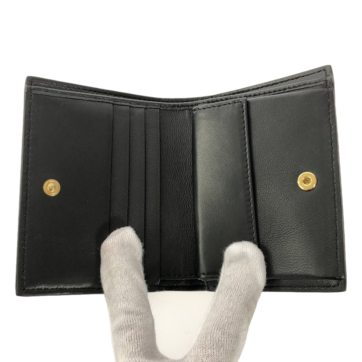 MARNI / マルニ | パテントレザー ドット 水玉 二つ折り財布 |