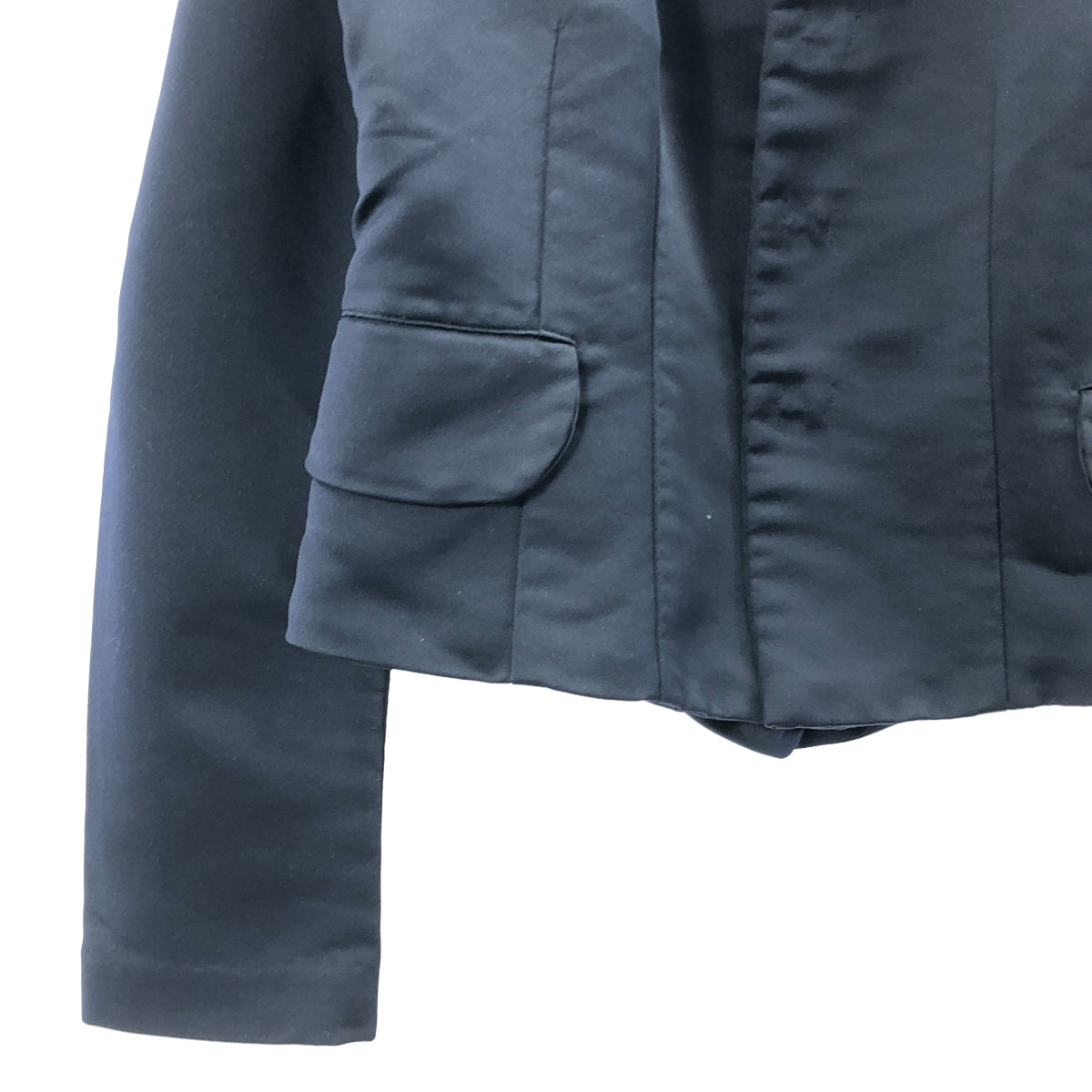 COMME des GARCONS | 2018 秋冬 | 成品聚酯圓領鉤針外套 | M碼 | 海軍藍 | 女款