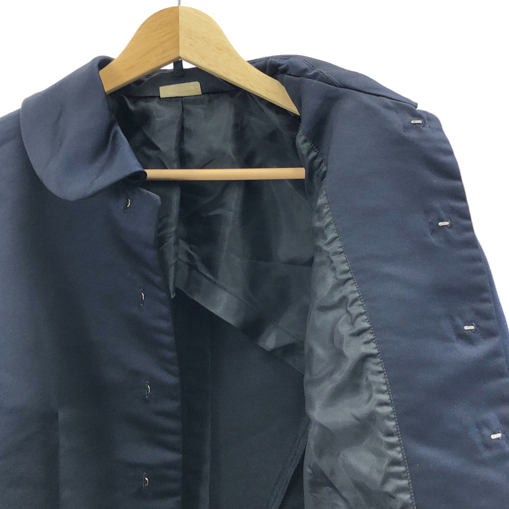 COMME des GARCONS | 2018 秋冬 | 成品聚酯圓領鉤針外套 | M碼 | 海軍藍 | 女款