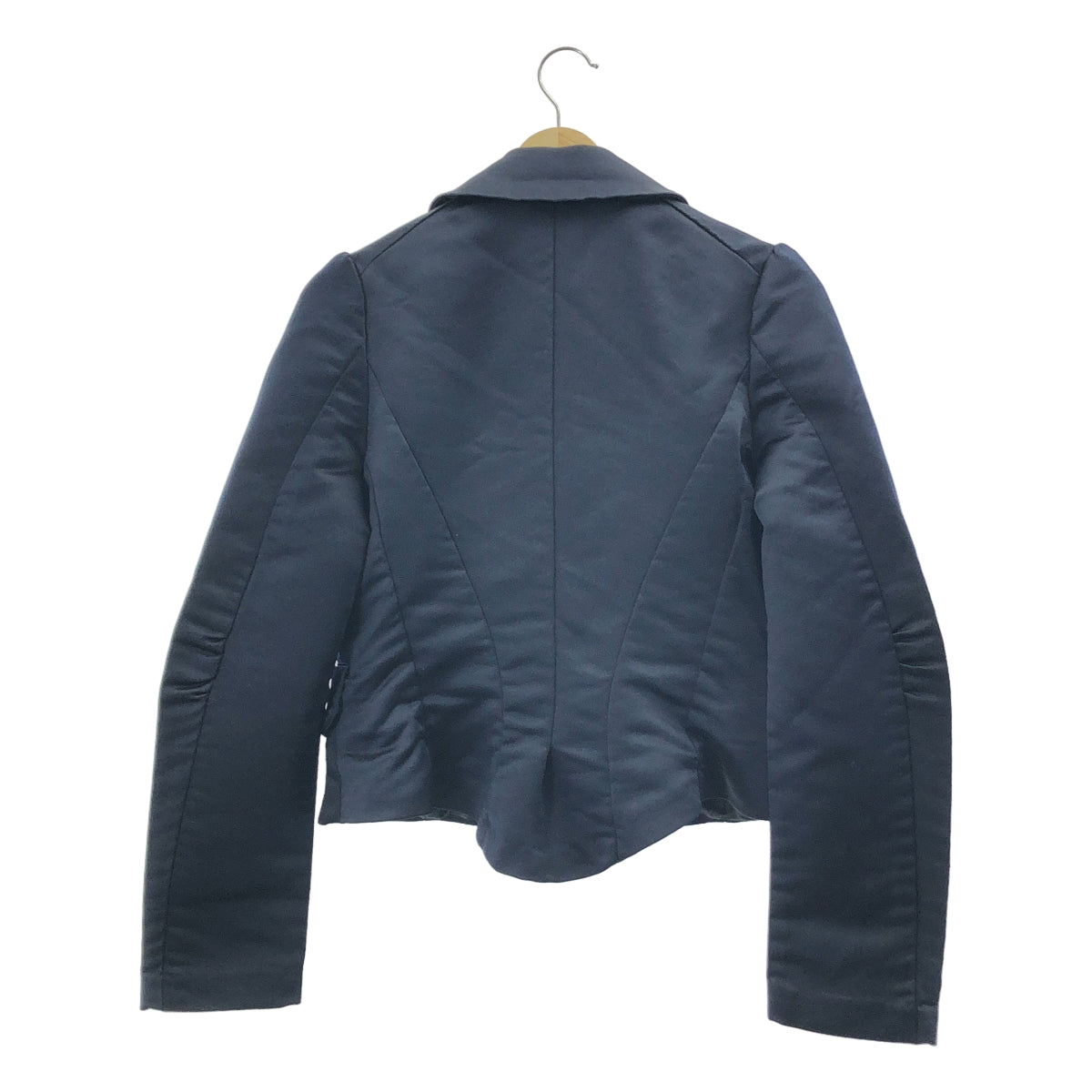 COMME des GARCONS | 2018 秋冬 | 成品聚酯圓領鉤針外套 | M碼 | 海軍藍 | 女款