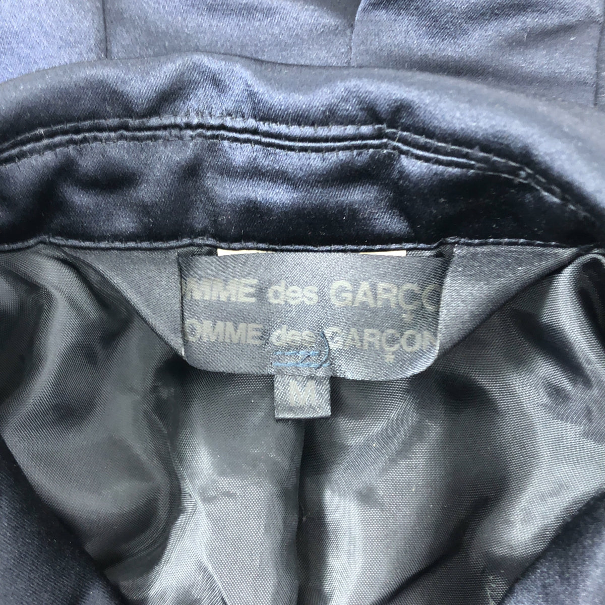 COMME des GARCONS | 2018 秋冬 | 成品聚酯圓領鉤針外套 | M碼 | 海軍藍 | 女款