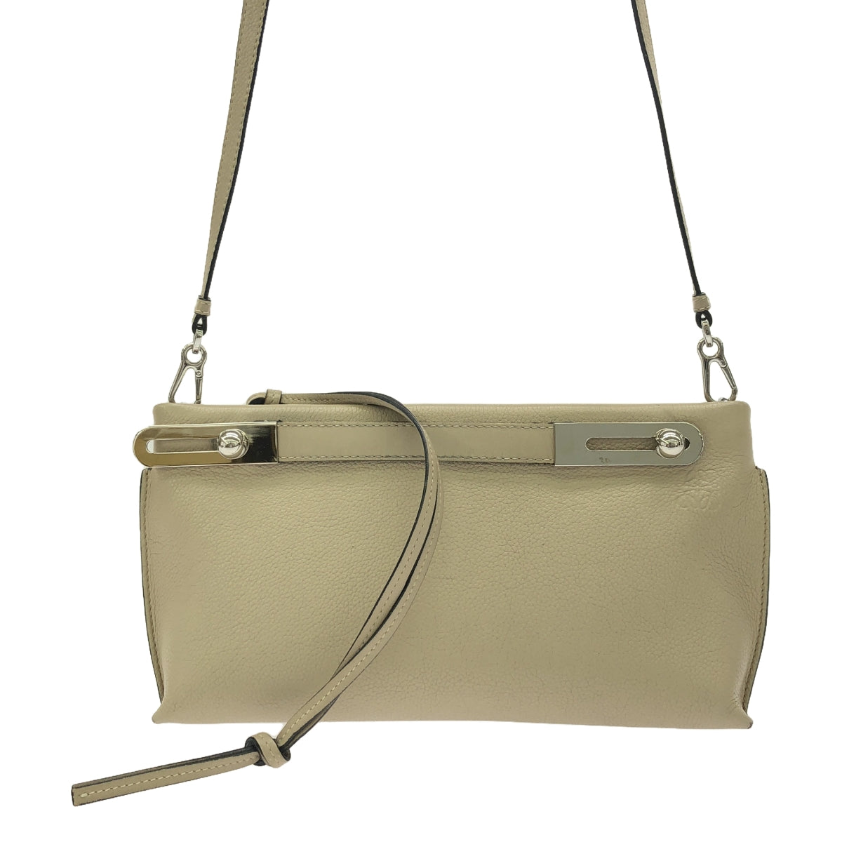 LOEWE / ロエベ | ミッシー スモール レザー ショルダーバッグ | グレージュ | レディース