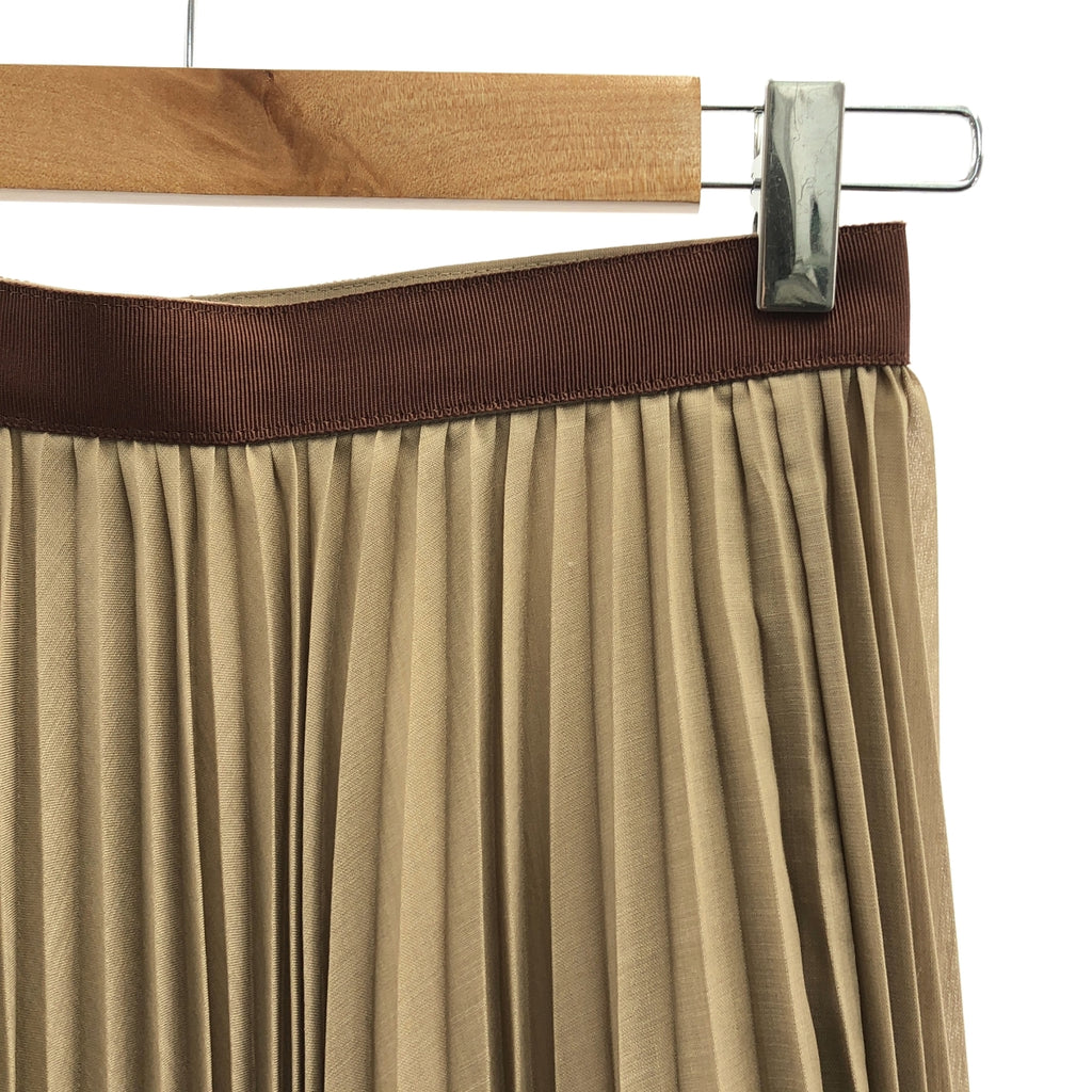 BEIGE， / ベイジ | バックジップ プリーツ スカート / 総裏地 | 2 | レディース